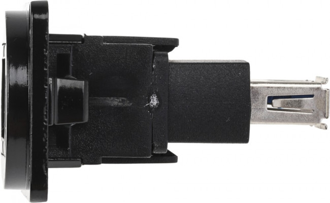 Straight, Panel Mount, Socket Type A to A 3.0 USB Connector