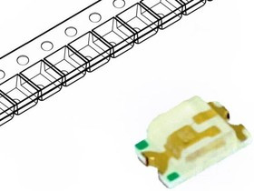 WW-BIS170TS-E, Светодиод, SMD, 0805, голубой, 80-170мкд, 2x1,25x0,7мм, 120°, 20мА