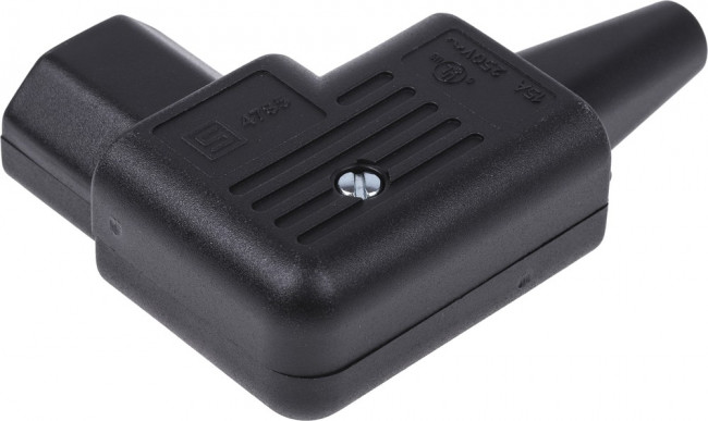 4785.0000, Разъем: питания AC, вилка, "мама", 10А, 250ВAC, IEC 60320, C13 (F)