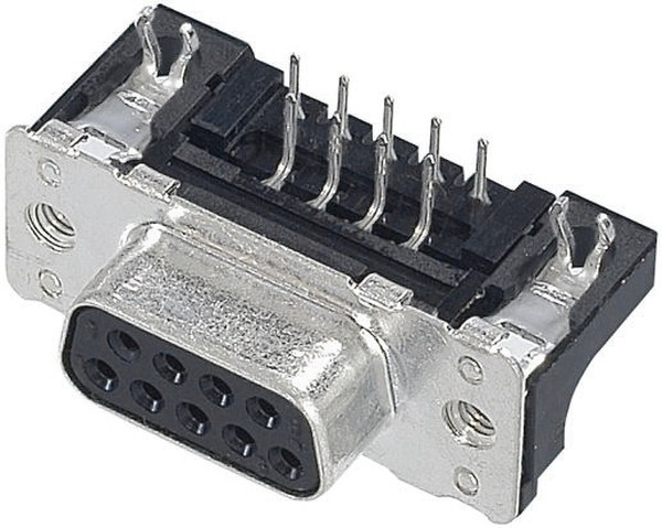 09663526616, D-Sub Standard Connectors DSUB SV FEM SSDP ANG73-254 09P