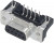 09663526616, D-Sub Standard Connectors DSUB SV FEM SSDP ANG73-254 09P