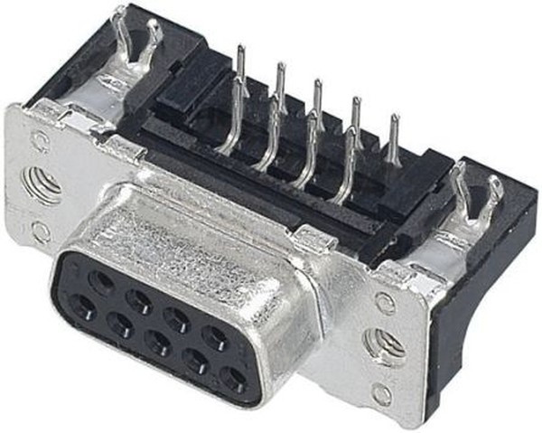 09663526616, D-Sub Standard Connectors DSUB SV FEM SSDP ANG73-254 09P