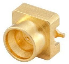 18S101-40ML5, Mini-SMP Series, Plug PCB Mount, 50, Solder Termination, Straight Body