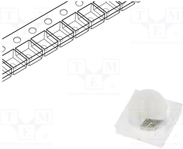 RE30A6-IRX-FS, ИК-передатчик, 830-850нм, прозрачная, P опт: 224-450мВт, 60°, SMD