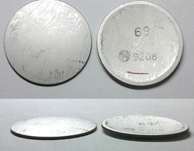 Ультразвуковой мениск (линза) диаметром 30мм и толщиной 1.23мм, 70кГц; пэу 30x 1,23\мениск\ 70кГц\\Ц Ультразвуковой мениск (линза) диаметром 30мм и толщиной 1.23мм, 70кГц; пэу 30x 1,23\мениск\ 70кГц\\Ц