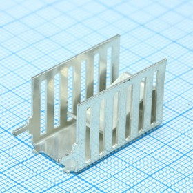 FK264MI220V, (Cu), Радиатор пассивный для корпуса TO-220 вертикальный медный