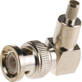 1-1478075-0, Plug Cable Mount BNC Connector, 50, Crimp Termination, Right Angle Body 1-1478075-0, Plug Cable Mount BNC Connector, 50, Crimp Termination, Right Angle Body