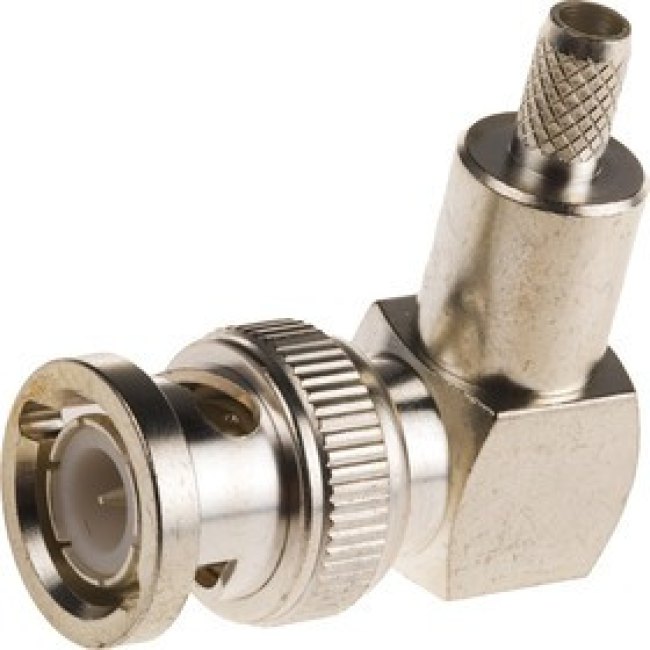 1-1478075-0, Plug Cable Mount BNC Connector, 50, Crimp Termination, Right Angle Body 1-1478075-0, Plug Cable Mount BNC Connector, 50, Crimp Termination, Right Angle Body