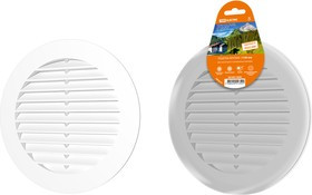 Решетка круглая с москитной сеткой, с фланцем d150, внеш. D200, бел. TDM Решетка круглая с москитной сеткой, с фланцем d150, внеш. D200, бел. TDM