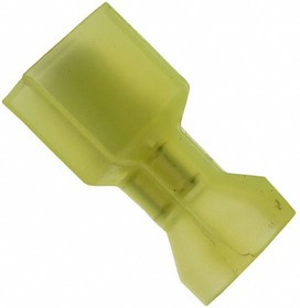 4-521098-2, Quick Disconnect Terminal 10-12AWG Brass Yellow Tab 23.75mm Tin Bag