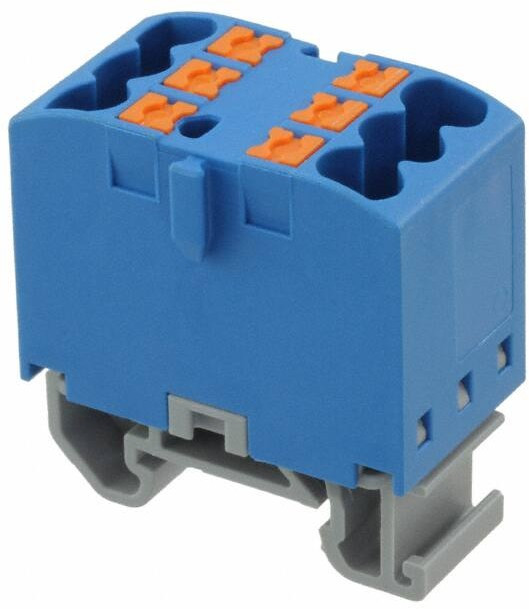 3273134, DIN Rail Terminal Blocks PTFIX 6X2,5-NS35A BU 2.5mm2 NS 35 DIN HR