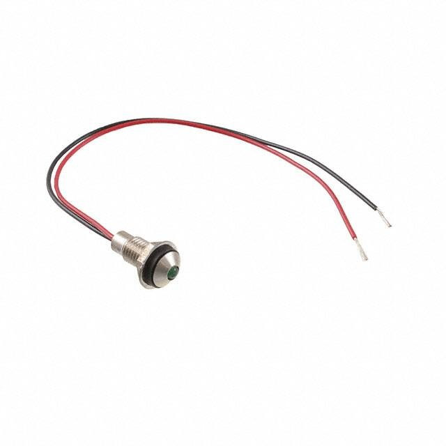 CDLB-1-2700-9908-I, LED Panel Mount Indicators PMI RND .23in LED Green 12V