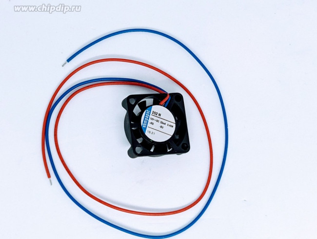 252N, 250 Series Axial Fan, 12 V dc, DC Operation, 3.4m³/h, 450mW, 42mA Max, IP20, 25 x 25 x 8mm 252N, 250 Series Axial Fan, 12 V dc, DC Operation, 3.4m³/h, 450mW, 42mA Max, IP20, 25 x 25 x 8mm