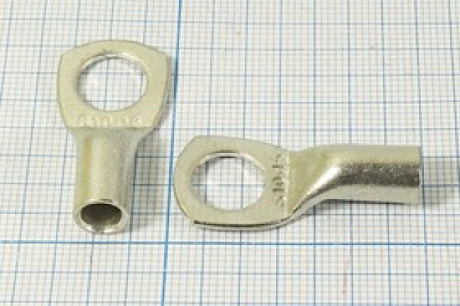 Клемма"O" d10.5мм, 16,0S Cu луженая, обжимная; №10033 клемма"O" d10,5\\S16,0\Cu луж\\\SKP-01610\