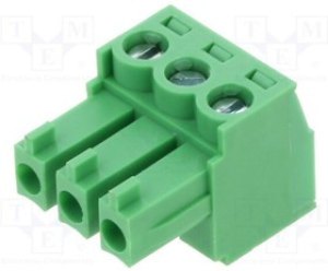 TJ0331530000G, Conn Terminal Block F 3 POS 3.81mm Screw RA Cable Mount 10A TJ0331530000G, Conn Terminal Block F 3 POS 3.81mm Screw RA Cable Mount 10A