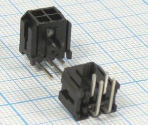 Разъем питания MF3 розетка , контакты 2x 2, шаг P3.0, монтаж на плату, угловой, MF3-2x02RA, 4P Разъем питания MF3 розетка , контакты 2x 2, шаг P3.0, монтаж на плату, угловой, MF3-2x02RA, 4P