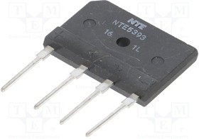 NTE5393, Диодный мост: однофазный, Urmax: 800В, If: 35А, Ifsm: 300А, ТНТ
