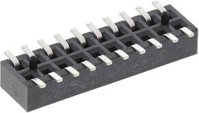 M50-3151042, Straight Surface Mount PCB Socket, 20-Contact, 2-Row, 1.27mm Pitch, Solder Termination