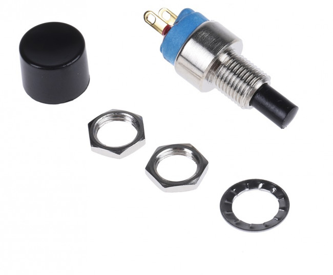 9633NCD+U482, Miniature Push Button Switch, Momentary, Panel Mount, 6.5mm Cutout, SPST, 30V dc 9633NCD+U482, Miniature Push Button Switch, Momentary, Panel Mount, 6.5mm Cutout, SPST, 30V dc