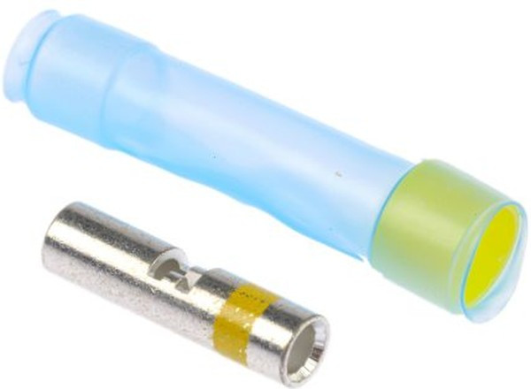 D-436-38, Стыковая клемма, Желтый, Серия Mini Seal, 16 AWG, 12 AWG, 3.37 мм², Поливинилиденфторид