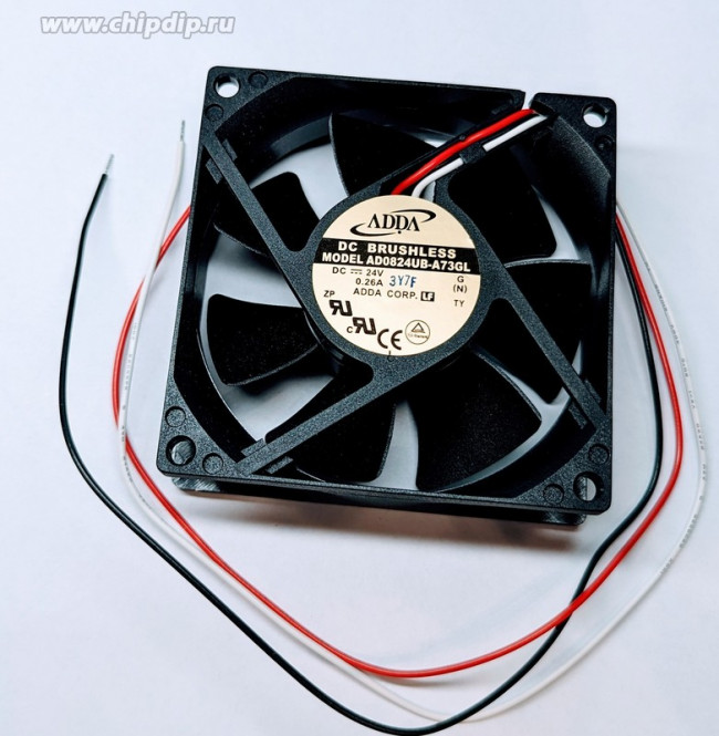 Вентилятор ADDA AD0824UB-A73Gl 24v 80x25 3pin