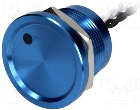 PS223Z10Y11W12VD, Переключатель: пьезоэлектрический, Пол: 2, SPST-NO, 0,2A/24ВAC