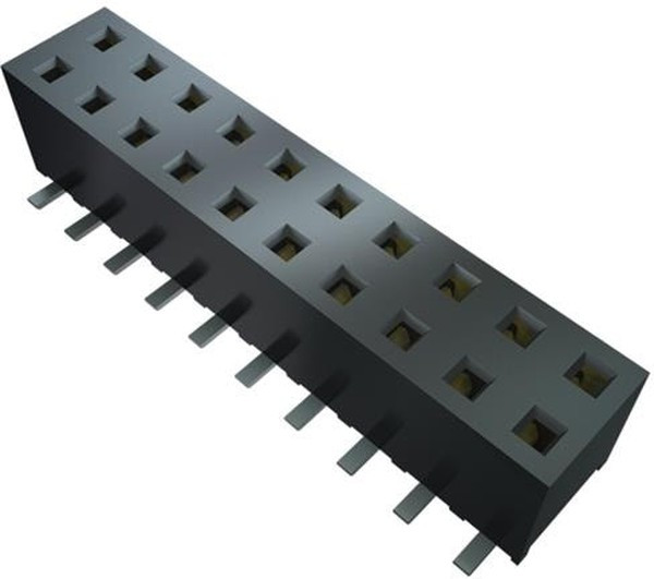 MMS-107-01-L-SV, MMS Series Straight Through Hole Mount PCB Socket, 7-Contact, 1-Row, 2mm Pitch, Solder Termination