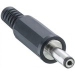1631-01, Вилка, питания DC, "мама", 3,4/1,4мм, с амортизатором, на провод
