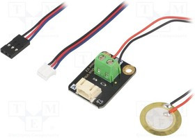 DF-DFR0052, Датчик ускорения и вибрации, 3,3-5ВDC, Интерфейс аналоговый
