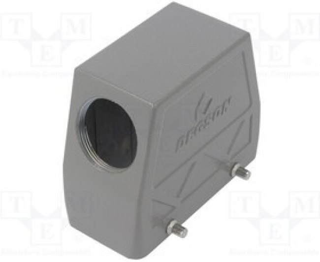 D16B-TEH-2G-PG29, Корпус: для разъемов HDC, размер D16B, на провод, на защелке