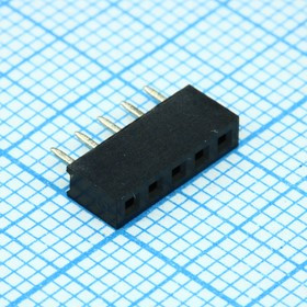 DS1026-01-1X5S8BV, (PBS2-05), Гнездо на плату 1 ряд шаг 2мм DS1026-01-1X5S8BV, (PBS2-05), Гнездо на плату 1 ряд шаг 2мм