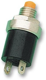 MSP103B, Кнопочный переключатель, Серия MSP, 6.4 мм, Вкл.-(Вкл.), Plunger, Черный