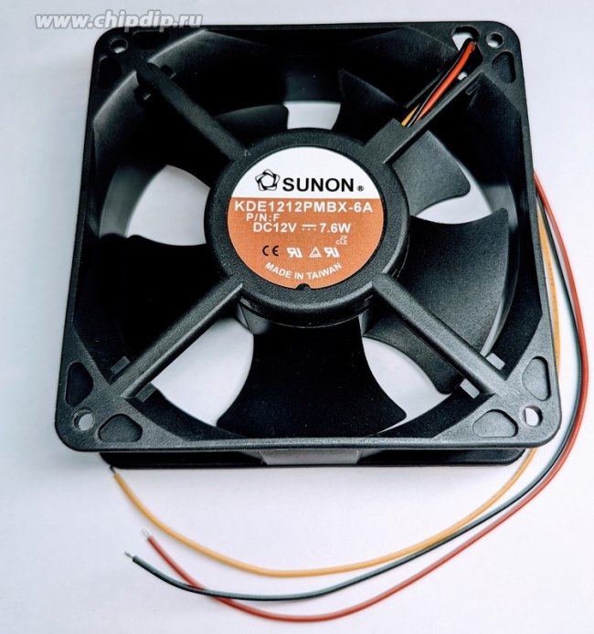 Вентилятор Sunon KDE1212PMBX-6A 120x38мм 12V 7.6W 3pin