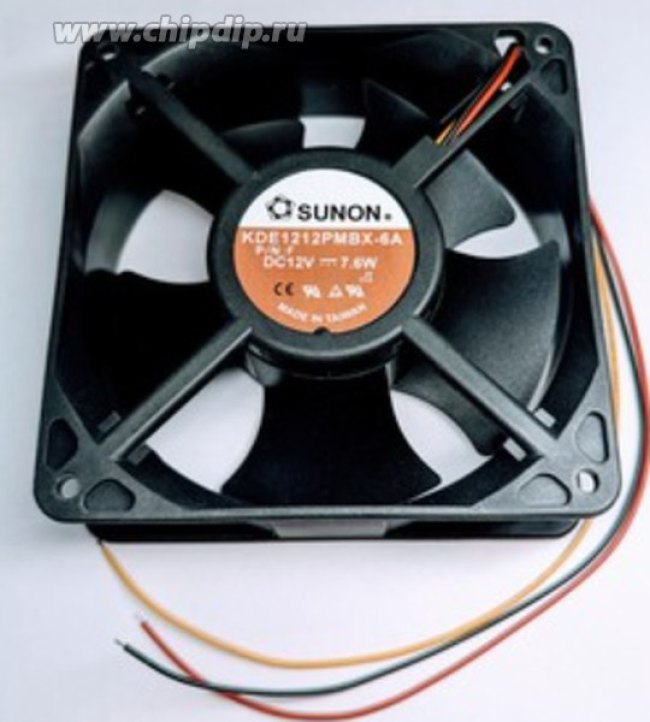 Вентилятор Sunon KDE1212PMBX-6A 120x38мм 12V 7.6W 3pin