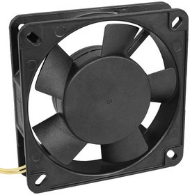 RQA 11025HSL 110VAC, Вентилятор осевой AC переменного тока RQA 11025HSL, 110 В, 40 дБ, 60 Гц, 15 Вт, 0.21 А, -20…+60 °C, корпус Al+PA66, кр