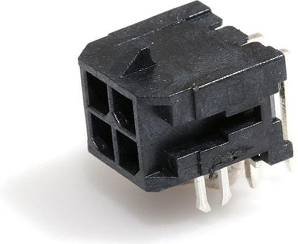 MX-43045-0422, Гнездо, провод-плата, "папа", PIN 4, 3мм, THT, Micro-Fit 3.0, 5А MX-43045-0422, Гнездо, провод-плата, "папа", PIN 4, 3мм, THT, Micro-Fit 3.0, 5А