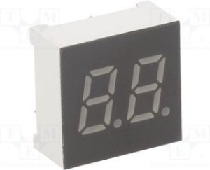 KW2-301CGA, Дисплей: LED, 7-сегментный, 7,62мм, 0,3", II.зн: 2, желто-зеленый KW2-301CGA, Дисплей: LED, 7-сегментный, 7,62мм, 0,3", II.зн: 2, желто-зеленый