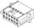 90160-0110, Корпус разъема, Серия 90160, Гнездо, 10 вывод(-ов), 2.54 мм, 90119 Crimp Terminal