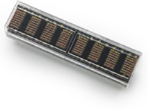 HDSP-2533, HDSP-2533 8 Digit Dot Matrix LED Display, 5 x 7 Dot Matrix Green 7.5 (Typ.) mcd 4.6mm