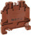 58.503.0055.4, WT 2.5 Series Brown Feed Through Terminal Block, 2.5mm², Single-Level, Screw Termination, ATEX