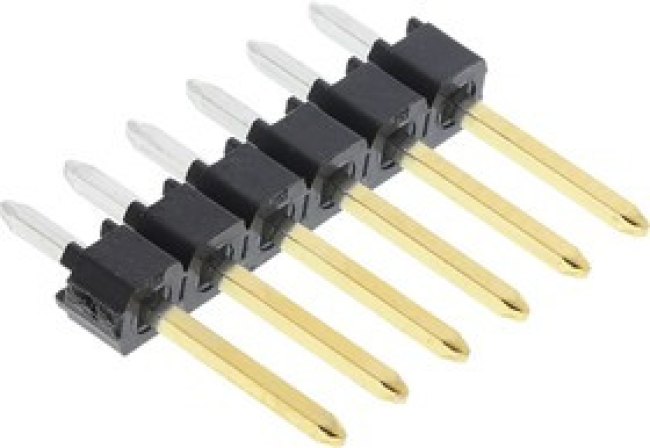 90120-0766, C-Grid III Series Straight Through Hole Pin Header, 6 Contact(s), 2.54mm Pitch, 1 Row(s), Unshrouded