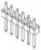90120-0766, C-Grid III Series Straight Through Hole Pin Header, 6 Contact(s), 2.54mm Pitch, 1 Row(s), Unshrouded