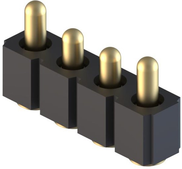 811-22-004-30-022101, Headers & Wire Housings SpringLoaded Con SMT Single Row 4-Pin 811-22-004-30-022101, Headers & Wire Housings SpringLoaded Con SMT Single Row 4-Pin