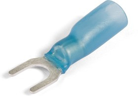 НВИ-Т 2,5-5, Наконечник вилочный изолированный синий с термоусаживаемой манжетой НВИ-Т 2,5-5, Наконечник вилочный изолированный синий с термоусаживаемой манжетой