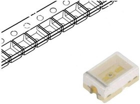 SML-012V8TT86, Standard LEDs - SMD Red 630nm 54mW