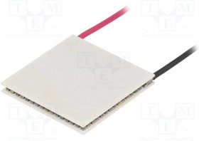 PM-30X30-30, Модуль элемент Пельтье, 15,4В, 3,5А, 30x30x3,3мм, 27Вт, 16AWG
