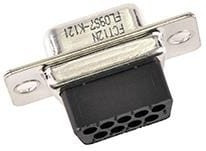 172704-0010, D-Sub High Density Connectors 9P SOCKET CRIMP AND POKE