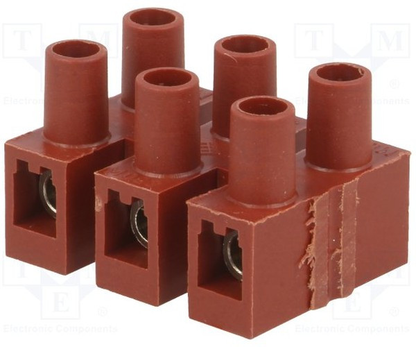 BM 93FS3, Клеммник, зажим под винт, 4мм2, 400В, Кол-во полюс: 3, клеммы: 6
