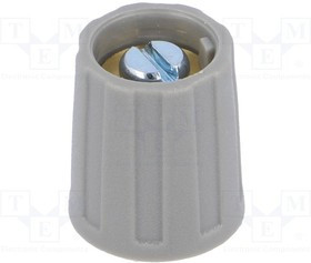 A2513068, Ручка, без указателя, ABS, dоси: 6мм, d13,5x15,5мм, серый