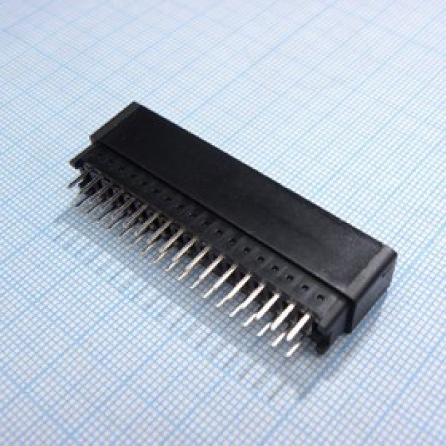 KLS1-603C-36-S, (SL-36), Слот 36 контактов, 2,54мм. 3А для монтажа на плату